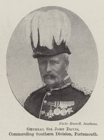 General Sir John Davis, kommanderende Southern Division, Portsmouth av English Photographer