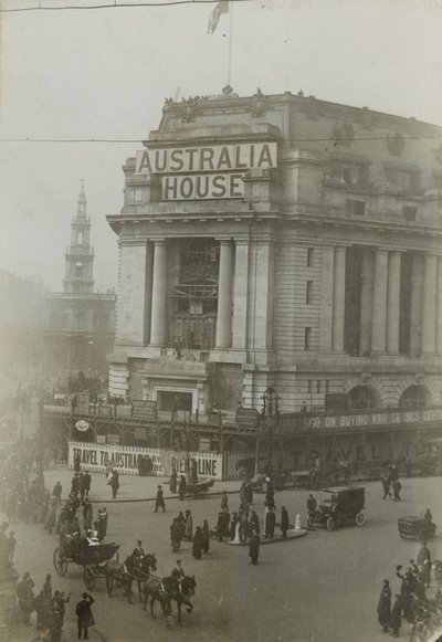 Generell utsikt over Australia House av English Photographer