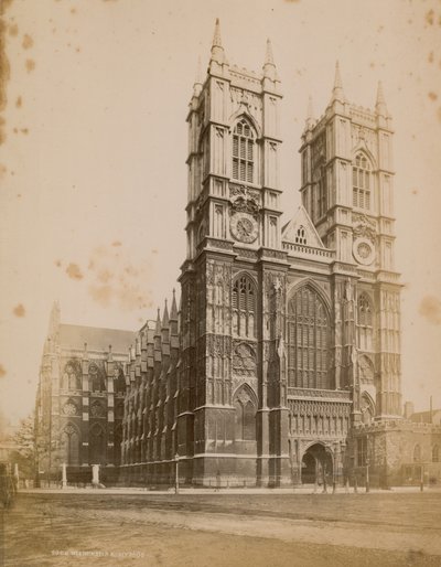 Generell utsikt over Westminster Abbey av English Photographer