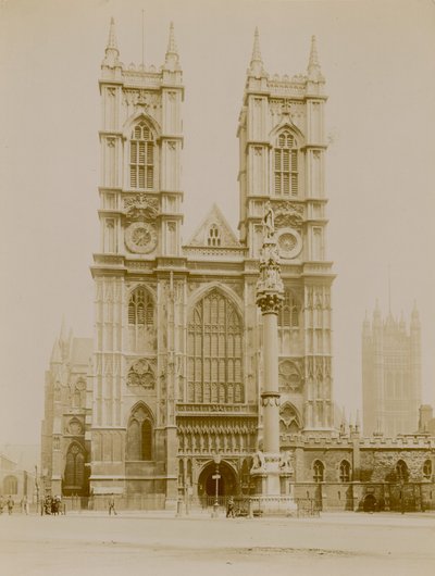 Generell utsikt over Westminster Abbey av English Photographer