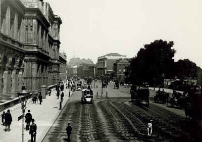 Generell utsikt over Whitehall av English Photographer