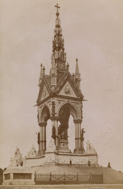 Generell utsikt over Albert Memorial av English Photographer