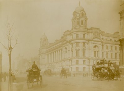 Generell oversikt over det nye krigskontoret i Whitehall av English Photographer