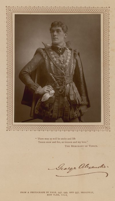 George Alexander, skuespiller av English Photographer