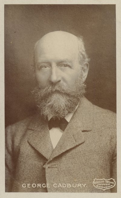 George Cadbury (1839-1922), engelsk sjokoladeprodusent og forkjemper for sosiale spørsmål av English Photographer