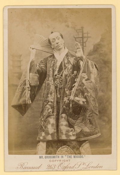 George Grossmith som Ko-Ko i The Mikado av English Photographer