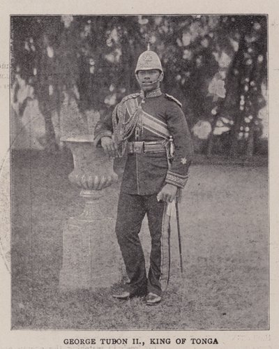 George Tubon II, konge av Tonga av English Photographer