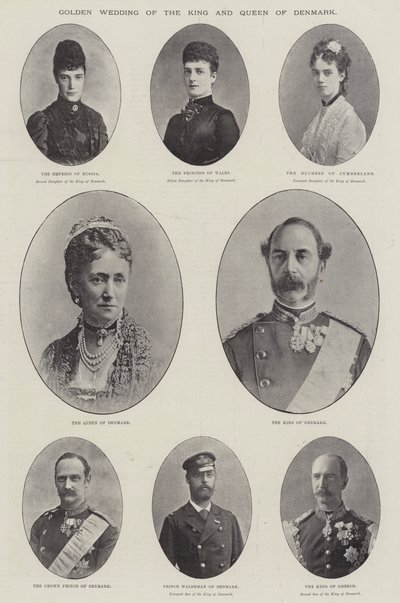 Gullbryllup til kongen og dronningen av Danmark av English Photographer