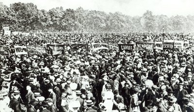 Great Votes for Women-demonstrasjon i Hyde Park, 21. juni 1908 av English Photographer
