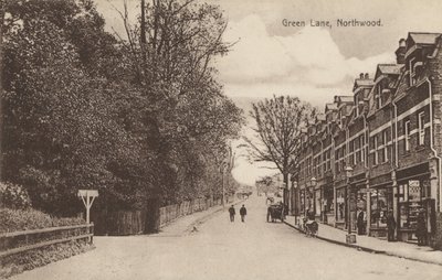 Green Lane, Northwood, nær London (s/hvitt-bilde) av English Photographer