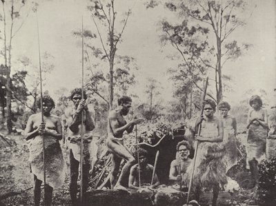 Gruppe av aboriginaler i Queensland av English Photographer