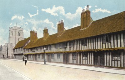 Guild Chapel, Grammar School og Alms Houses, Stratford-on-Avon av English Photographer