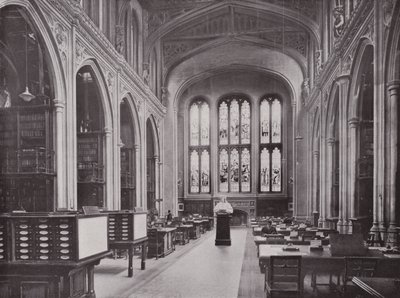 Guildhall Library, med Bust of Chaucer av English Photographer