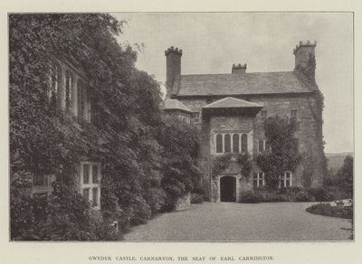 Gwydyr Castle, Carnarvon, setet til Earl Carrington av English Photographer