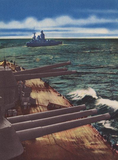 HMS Nelson og HMS Rodney (fargebilde) av English Photographer
