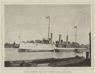 HMS Speedy, den nye førsteklasses våpenbåten av English Photographer