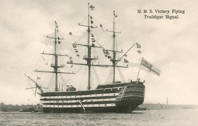 HMS Victory, flygende Trafalgar-signal av English Photographer