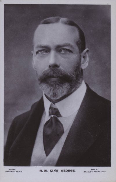 HM King George (s/hvitt bilde) av English Photographer