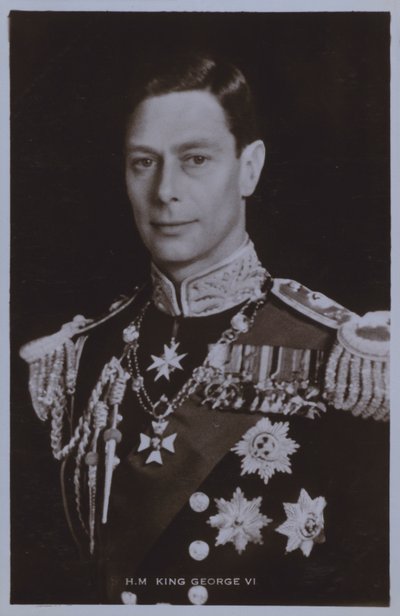 HM King George VI (s/hvitt bilde) av English Photographer
