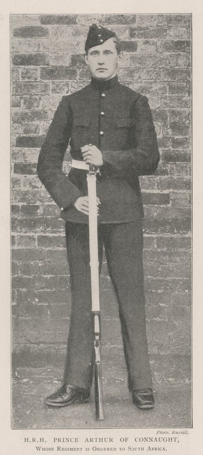 HKH Prins Arthur av Connaught, hvis regiment er beordret til Sør-Afrika av English Photographer