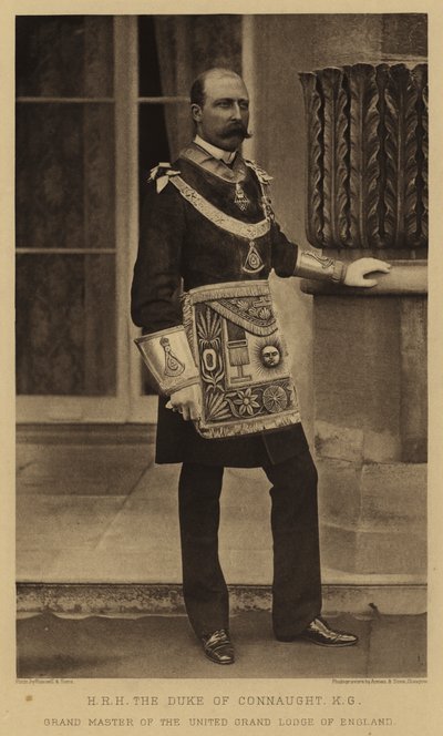 HRH hertugen av Connaught, KG, stormester i United Grand Lodge of England av English Photographer