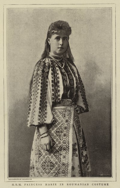 H R H Prinsesse Marie i rumensk kostyme av English Photographer