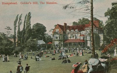 Hampstead, Golders Hill, The Mansion. Postkort sendt 18. august 1913. av English Photographer