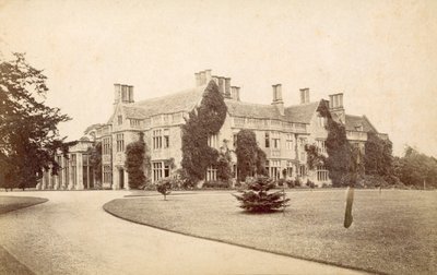 Hannington Hall, Wilts (s/hvitt bilde) av English Photographer