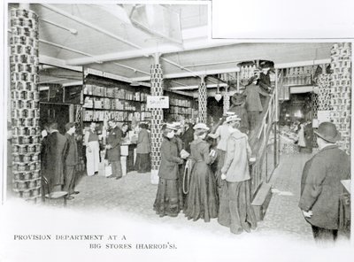 Harrods provisjonsavdeling, ca. 1901 av English Photographer