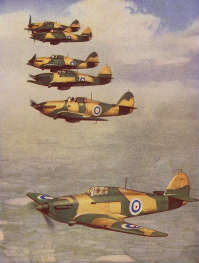 Hawker Hurricanes (fargebilde) av English Photographer