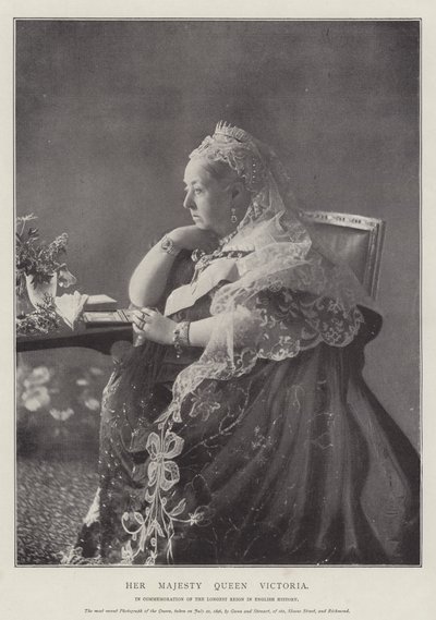 Hennes Majestet Dronning Victoria av English Photographer
