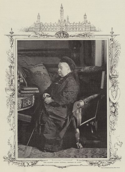 Hennes Majestet Dronning Victoria, keiserinne av India av English Photographer