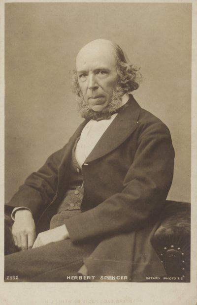 Herbert Spencer (1820-1903), engelsk filosof, politisk teoretiker, biolog og sosiolog av English Photographer