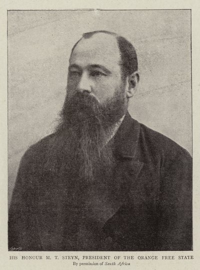 Hans ære M T Steyn, president i Orange Free State av English Photographer