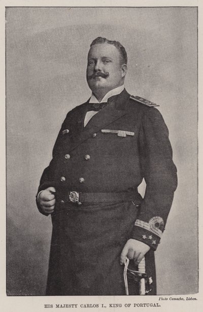 Hans Majestet Carlos I, konge av Portugal av English Photographer