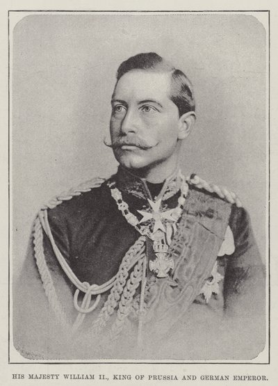Hans Majestet Vilhelm II, konge av Preussen og tysk keiser av English Photographer