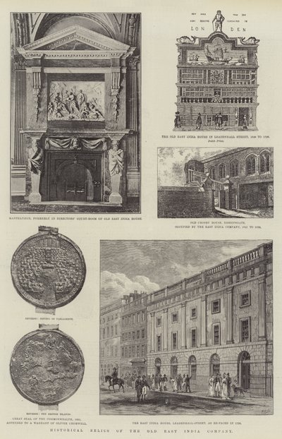Historiske relikvier fra Old East India Company av English Photographer