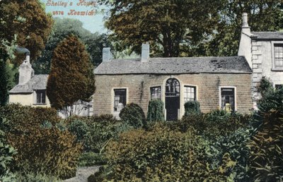 Hjemmet til den engelske romantiske poeten Percy Bysshe Shelley, Keswick, Cumbria av English Photographer