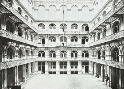 Hop Exchange: interiør i østhallen, Southwark Street, London, 1890 av English Photographer