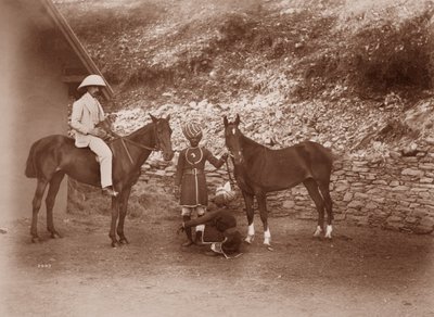 Hester på Simla, Queen Mab og Gladys av English Photographer