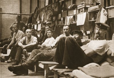 In Quarters, Handforth, illustrasjon fra German Prisoners in Great Britain (fotogravyr) av English Photographer