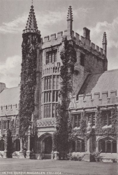 I Quadrangle Magdalen College av English Photographer