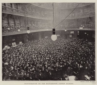 Innvielse av Manchester Cotton Market av English Photographer