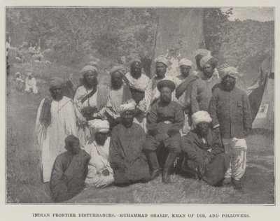 Indian Frontier Disturbances, Muhammad Sharif, Khan of Dir, og følgere av English Photographer