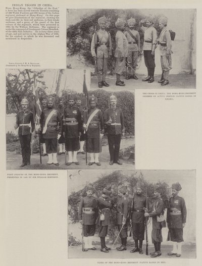 Indiske tropper i Kina av English Photographer