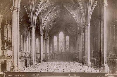 Interiøret i Temple Church av English Photographer