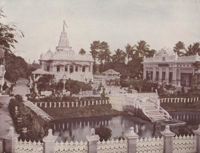 Jain Temple, Calcutta (farget bilde) av English Photographer