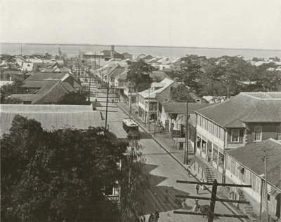 Jamaica: Old King Street sett mot sør, Kingston (s/h-bilde) av English Photographer