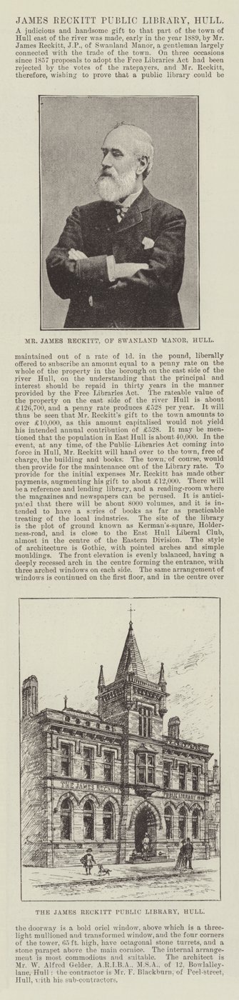 James Reckitt offentlige bibliotek, Hull av English Photographer