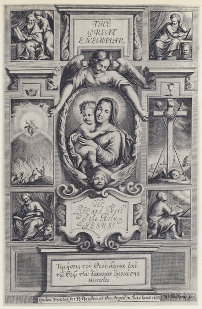 Jeremy Taylor, The Great Exemplar, J Flesher for R Royston 1653 (s/hvitt-bilde) av English Photographer